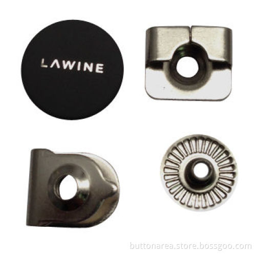 Spring Snap Hook Button, Painting Color with Laser Logo